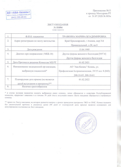 Поставили на очередь