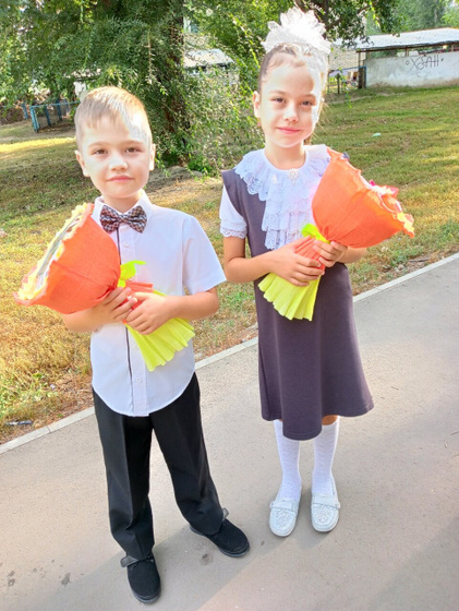 Первоклассник и второклассница !Мои🤗...