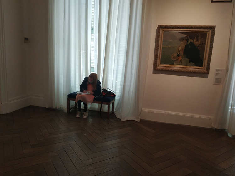 Великий Мосса. И мы а его выставке.