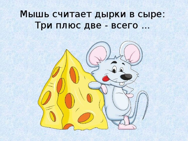 Мышь считала дырки в сыре ...
