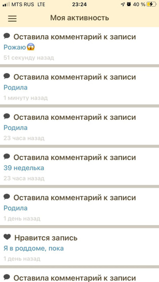 Моя активность )))