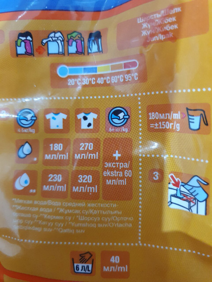 Как сыпете порошок?