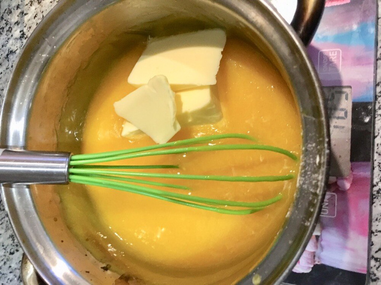 Медовик с кремом Дипломат и облепиховым курдом)
