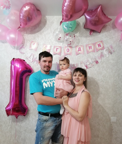Доченьке годик!16.03.2023