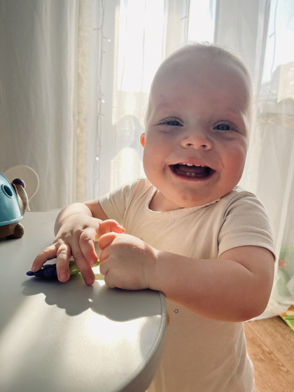 8 месяцев моему бублику 🥐
