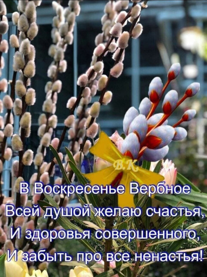 С вербным воскресеньем!