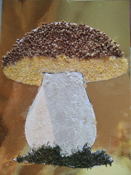 Сыпучая аппликация🍄