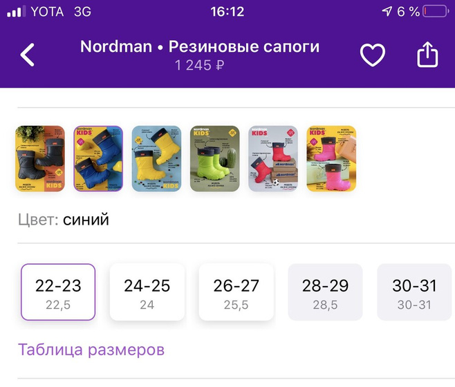 Резиновые сапоги нордман