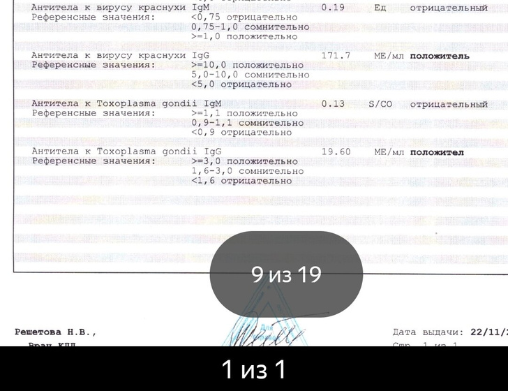 Антитела к токсоплазме