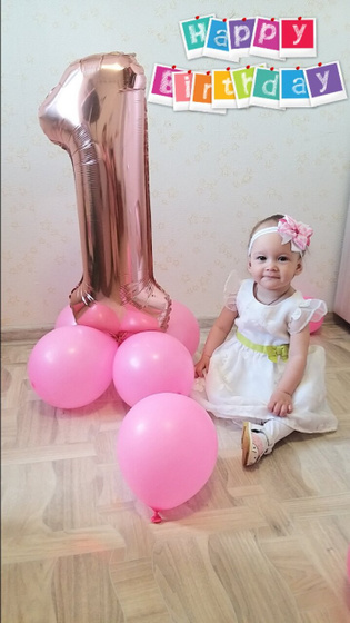 Ксюшеньке 1 годик🍭