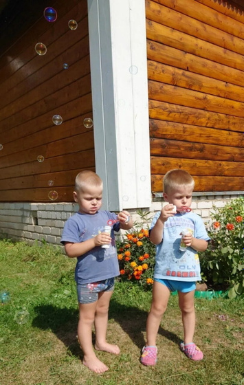 5 лет двойняшкам 💓