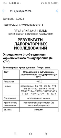 Девочки посмотрите пожалуйста результат ХГЧ