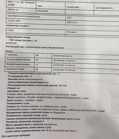 Первый скрининг