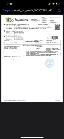 Попытка 10 сдать пролактин