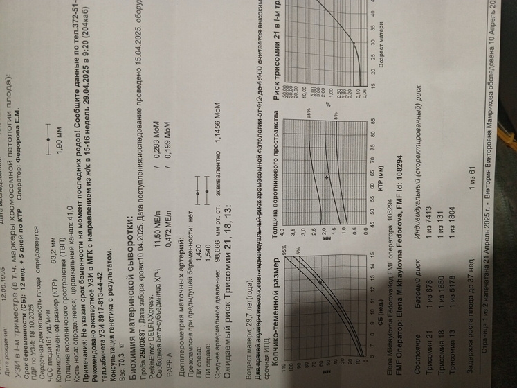 Первый скрининг, отставание