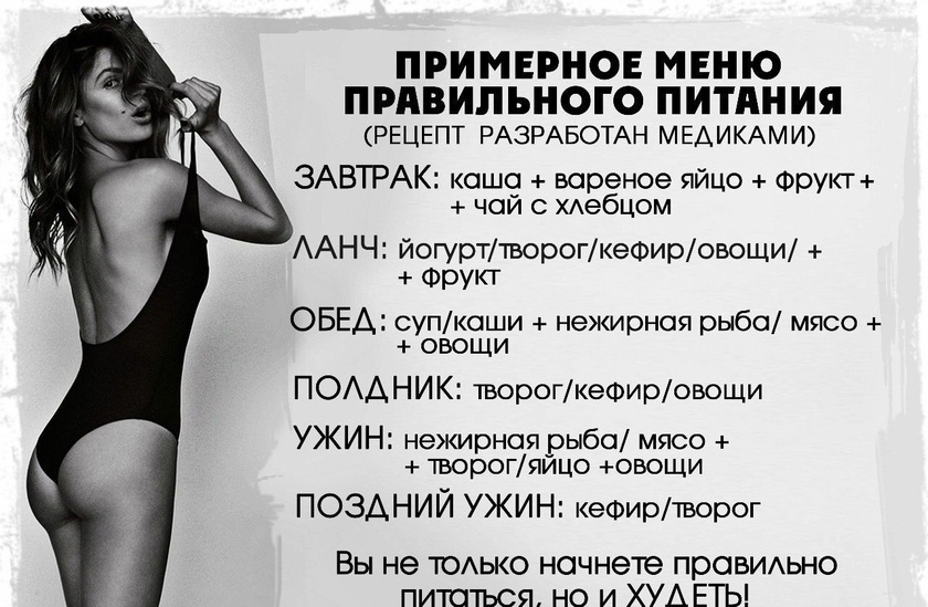 Готовое меню для похудения - действительно работает?