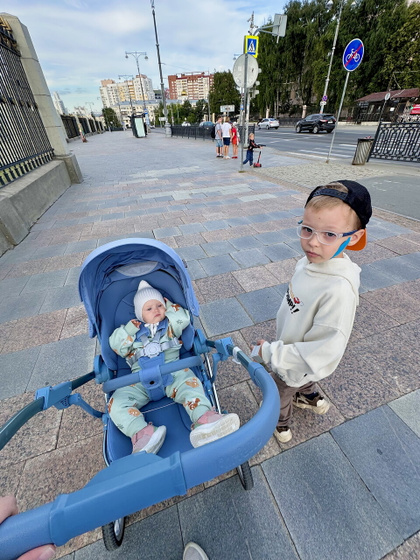 Наша новая колясочка 💙