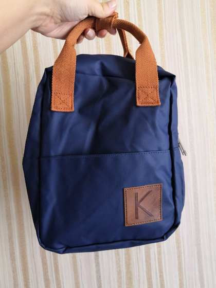 Наши обновки из магазина Бебишоп. Сапоги Reima Ivalo Navy и рюкзак Kuling Mini Backpack Autumn Orange.