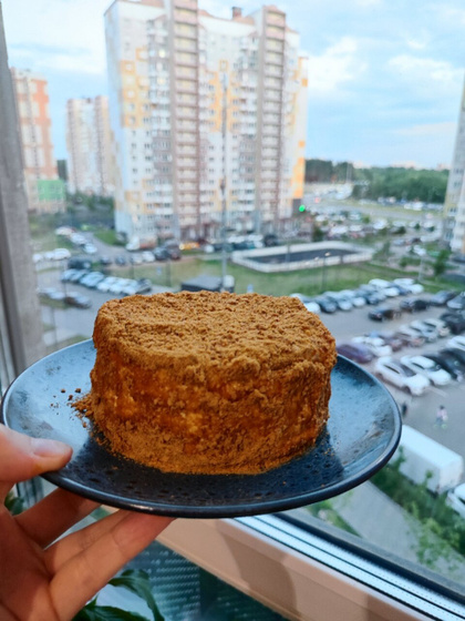 Тортик медовый)