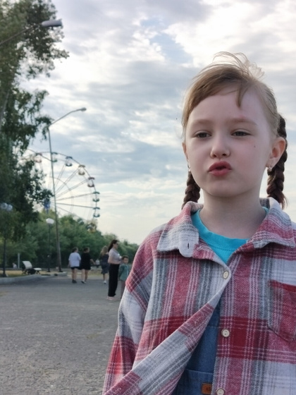У бабушки в деревне )))