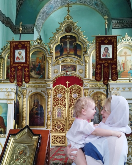 Покрестили дочку