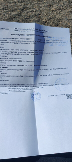 Девочки посмотрите пожалуйста заключение