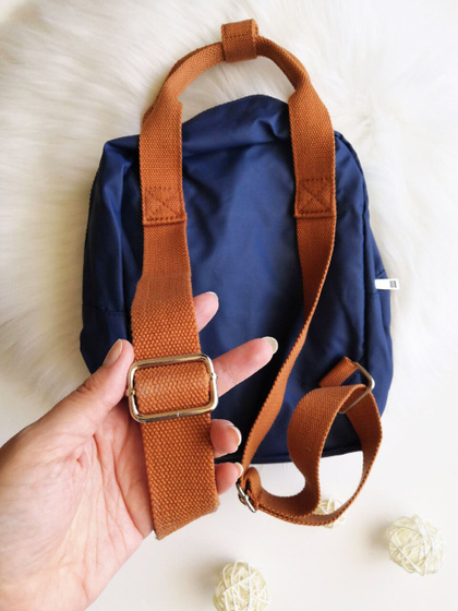Наши обновки из магазина Бебишоп. Сапоги Reima Ivalo Navy и рюкзак Kuling Mini Backpack Autumn Orange.