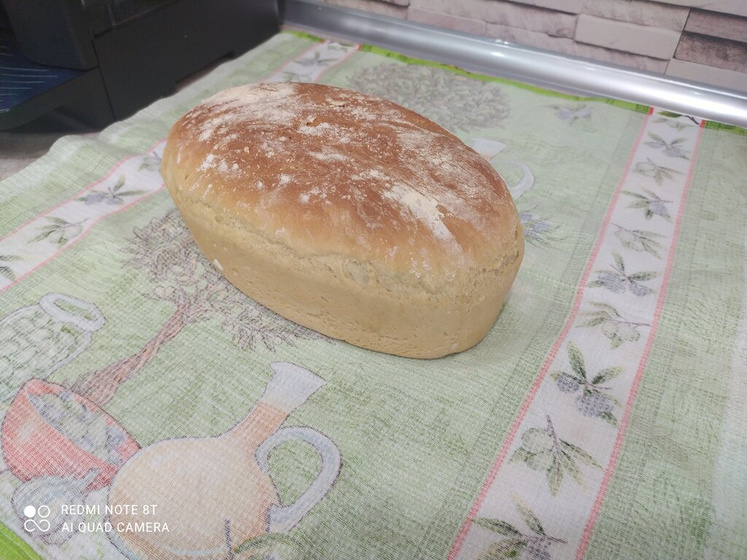 Первый хлебушек, собственного приготовления!