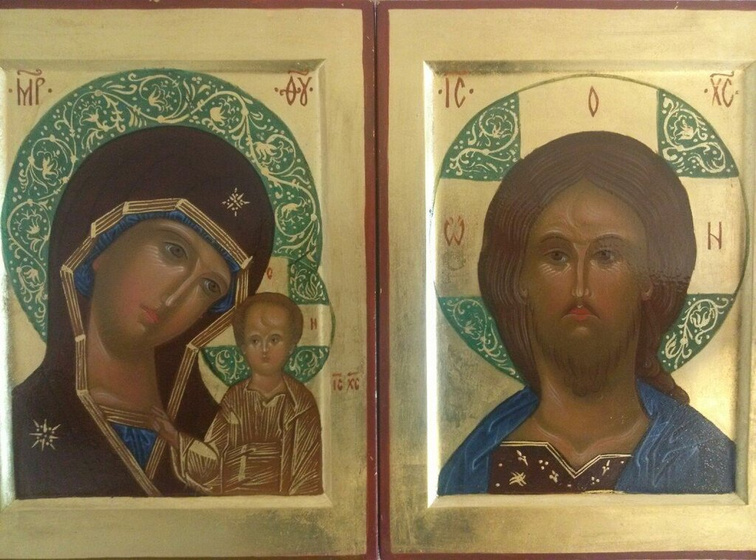 Рукописная икона.