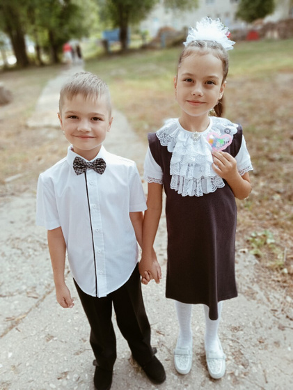 Первоклассник и второклассница !Мои🤗...