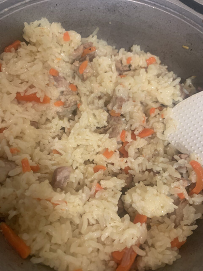 Как сделать плов коричневым?)