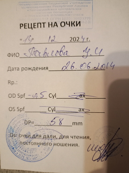 У кого зрение 0,5,носите ли очки?