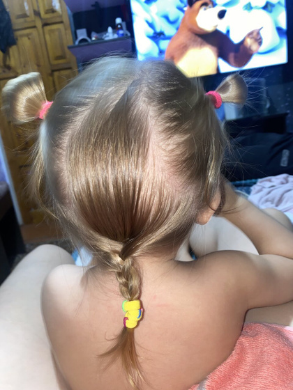 Первая наша «коса»🤩😂