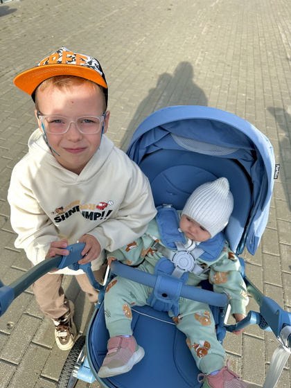 Наша новая колясочка 💙