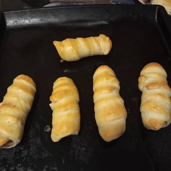 Пирожки с яблоками.