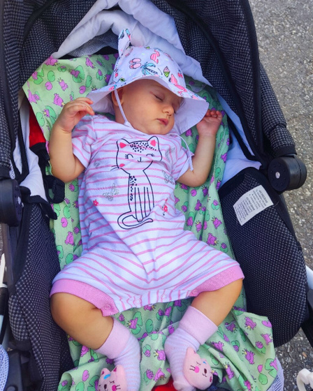 7 месяцев Оливочке🥰 Сходили