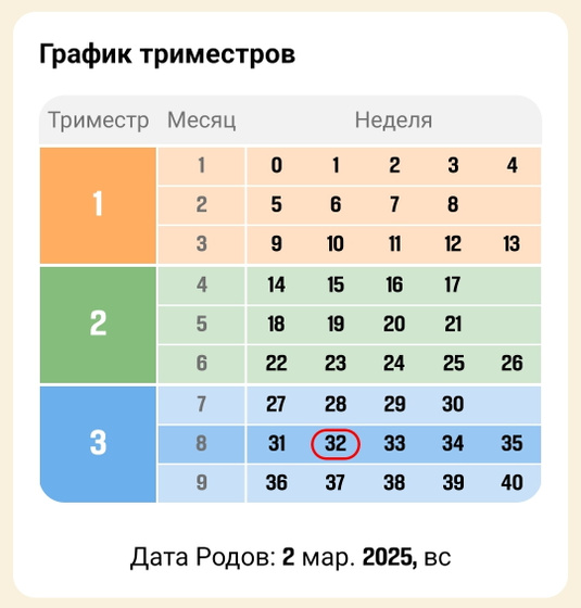 32 недели. 🍇🍇🍇