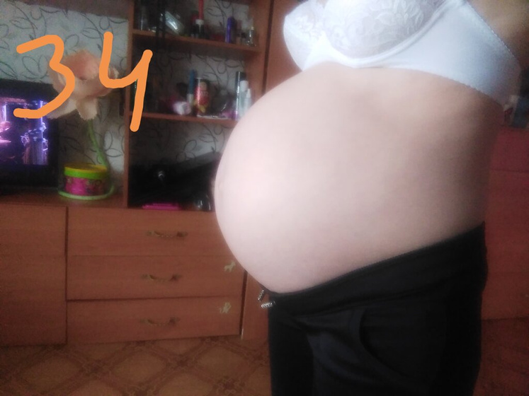 34-35 недель, мне кажется