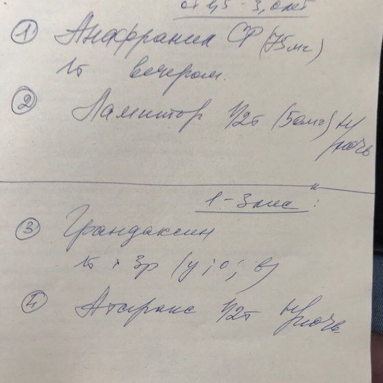 Психиатр прописала мне эти