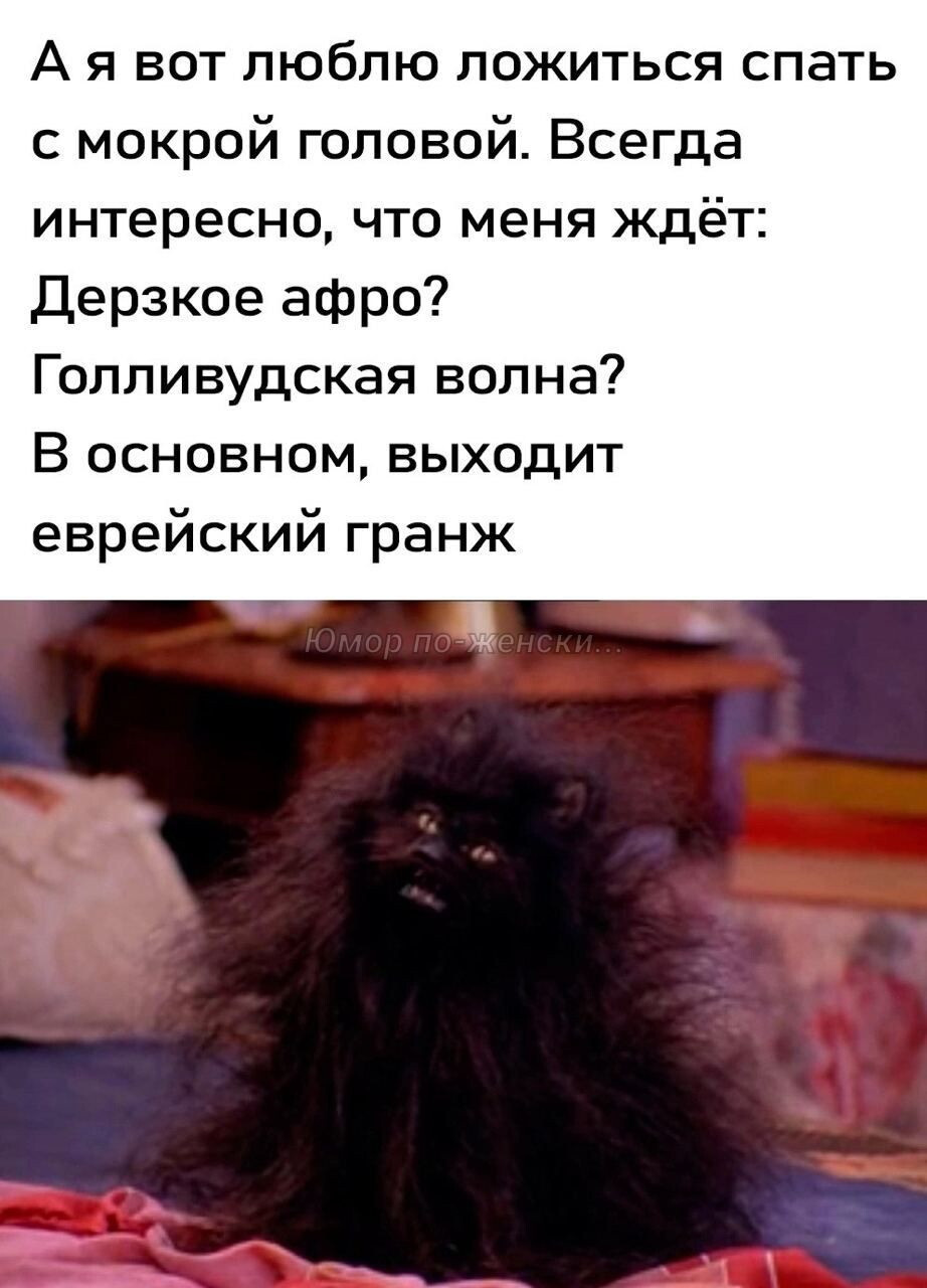 Вы тоже ложитесь спать с мокрой головой?