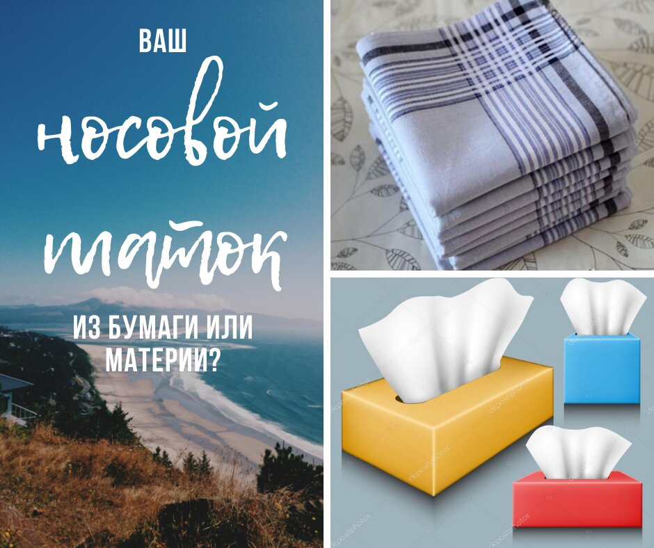 Ваши носовые платки - Бумажные или Хлопчато-бумажные?